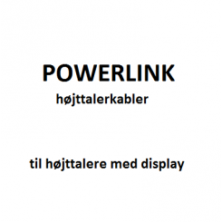 Powerlink-kabel til højttalere med display